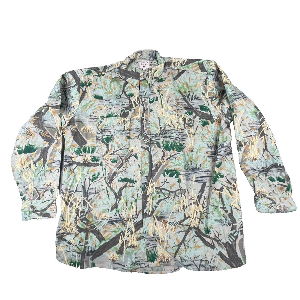 Everywear West Camo Shirt Mens 2XL Elbow Patch‎ Hunting Outdoor Heavy  NWOT